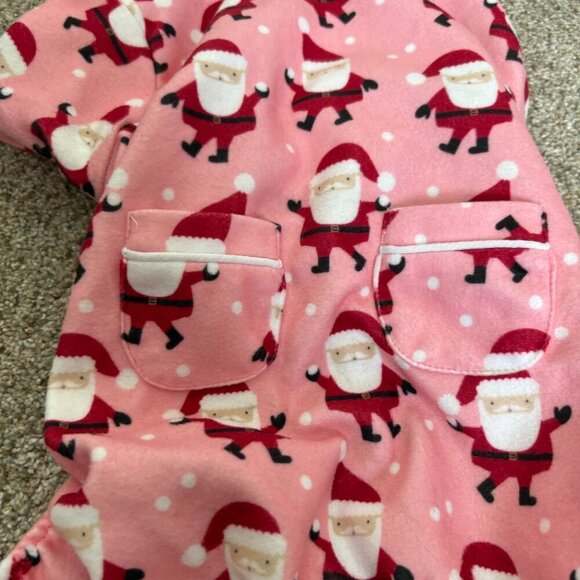 Dog Holiday  Pjs Pink Santa Size M NWT - Picture 4 of 10